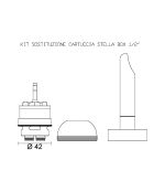 Cartuccia Ceramica n.147 Rub. Stella Box 1/2" Kit